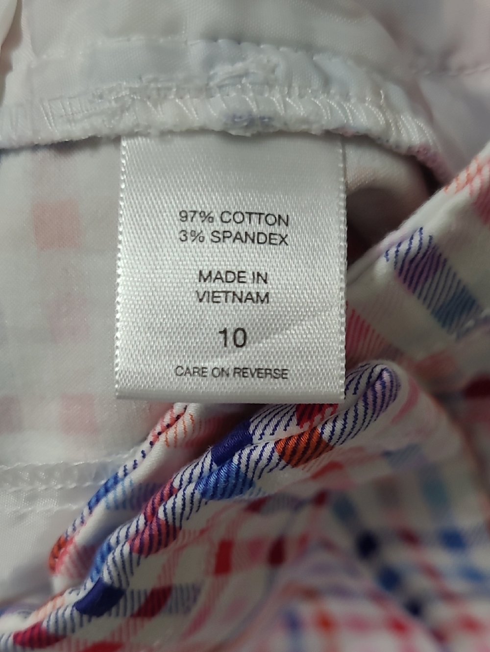 7th Avenue Design Studio Colorful Plaid Checked Cropped Pants size 10 - Picture 5 of 8